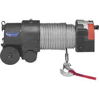 12 Volt DC Powered Electric Front Mount Truck Winch – 8000 Lb Capacity