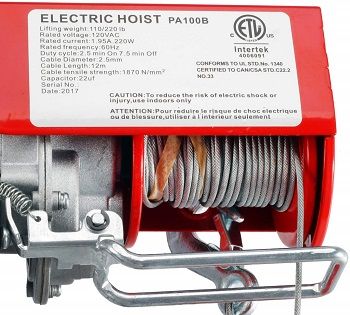 Partsam Electric Garage Ceiling Pulley Winch review