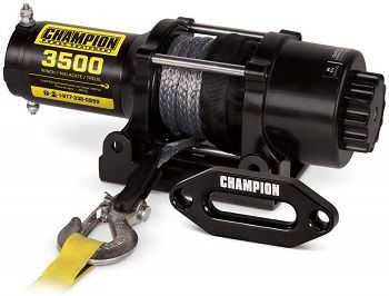 Champion 3500-lb Synthetic Rope Winch