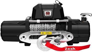 ZEAK 12000lb. Electric Truck Winch Synthetic Rope